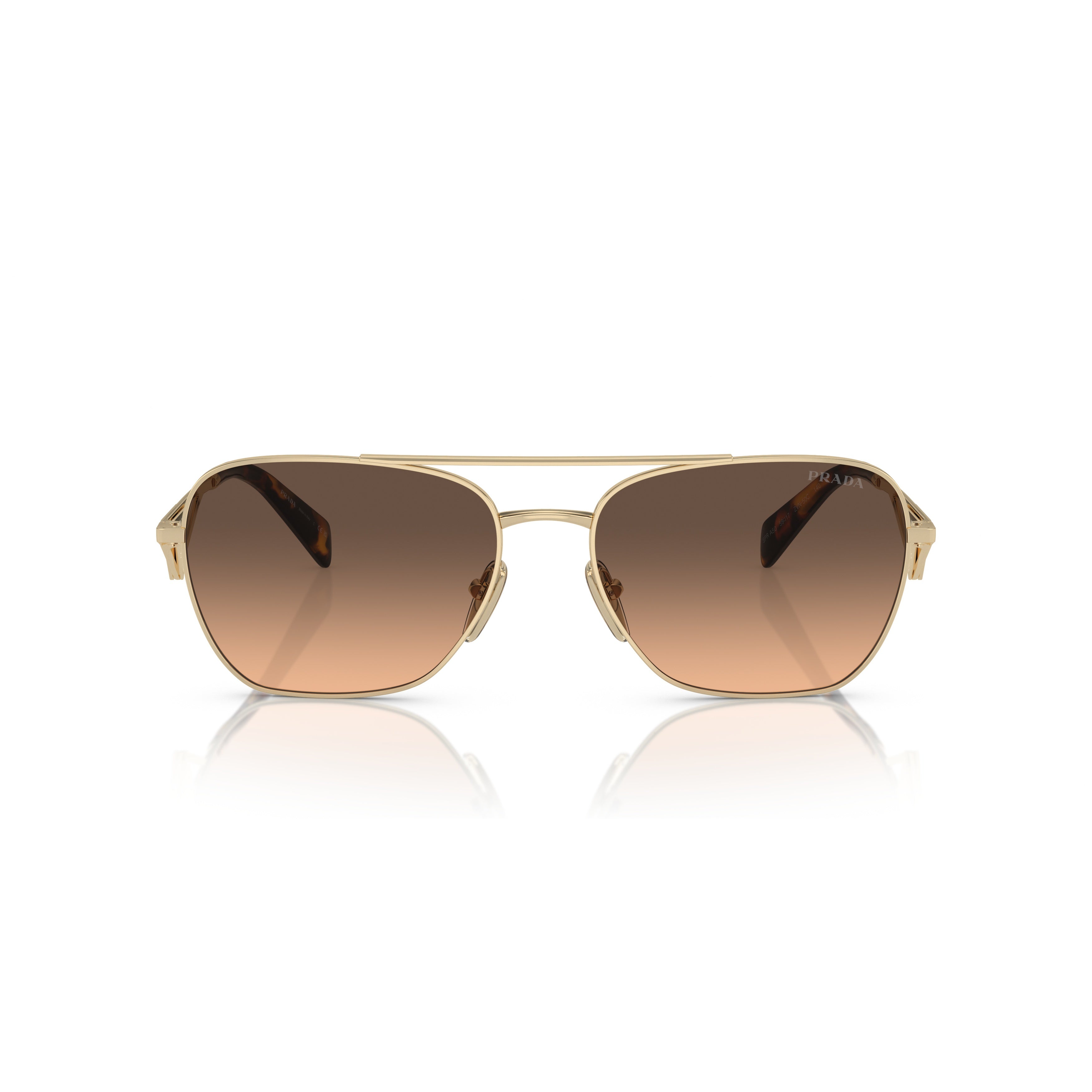0pr A50s Rectangular Gradient Brown Lenses