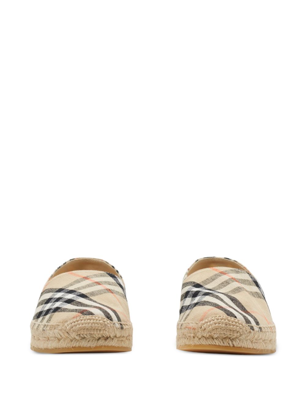 Classic Slip-On Flat Shoes With Check Pattern