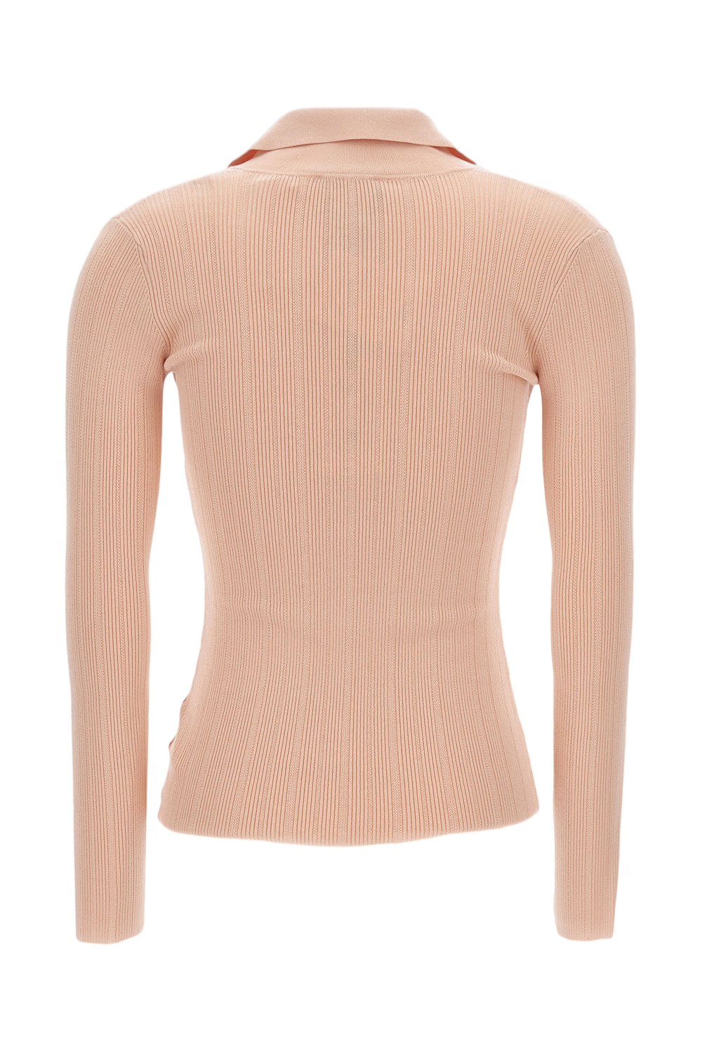 Asymmetric 'V' Neckline Knitted Tricot Sweater