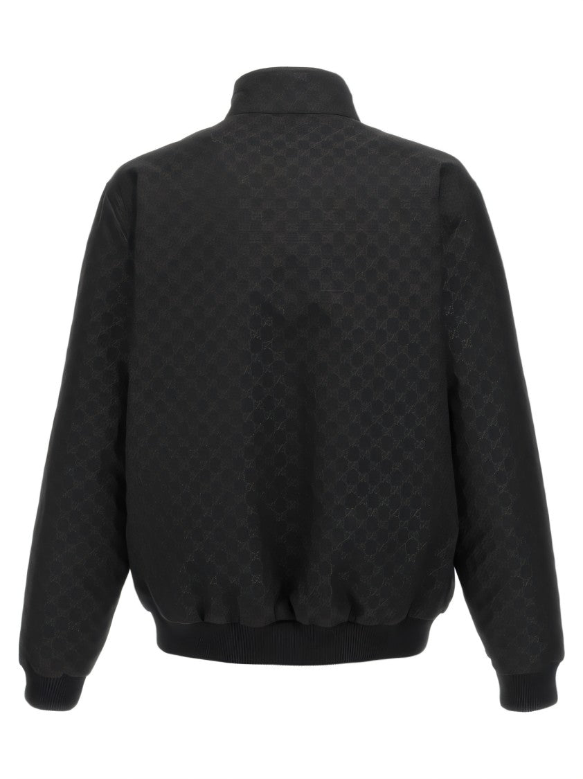 Monogram Patterned High-Collar Jacket