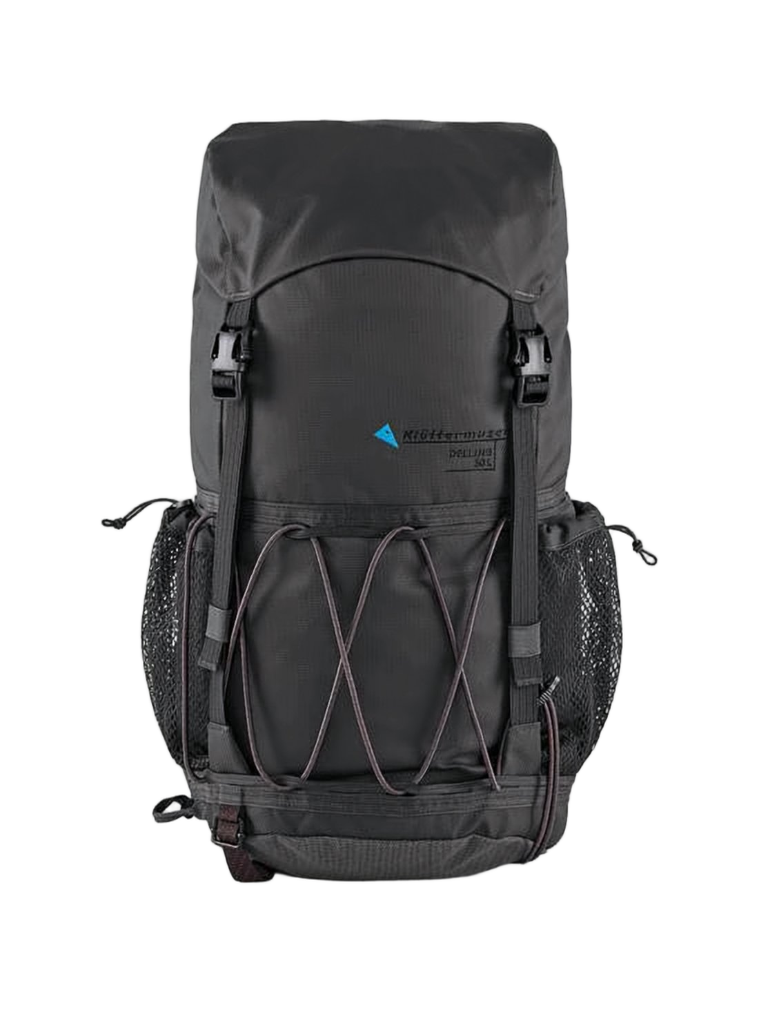 Functional Black Klattermusen Backpack With Padded Support