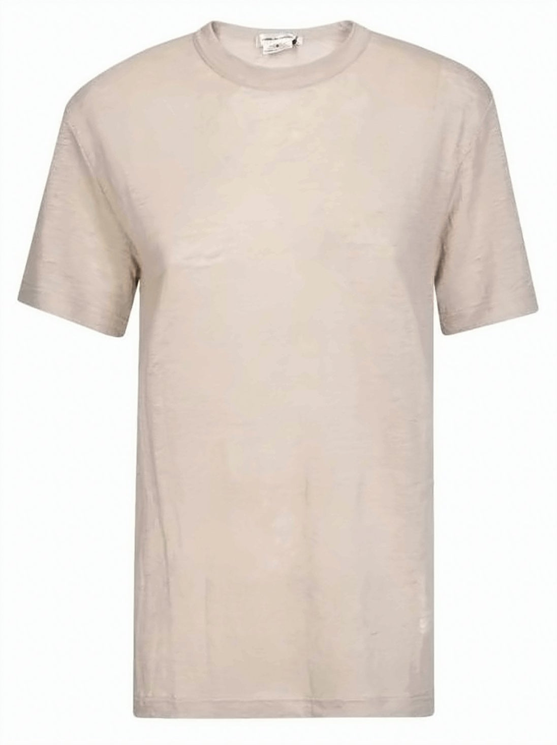 White Short-Sleeved Crew Neck Minimalist T-Shirt