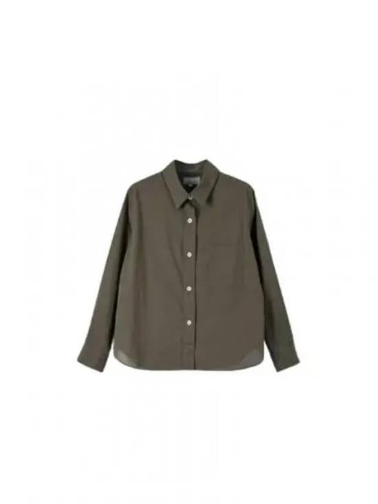 Long-Sleeved Button-Up Shirt with Classic Collar