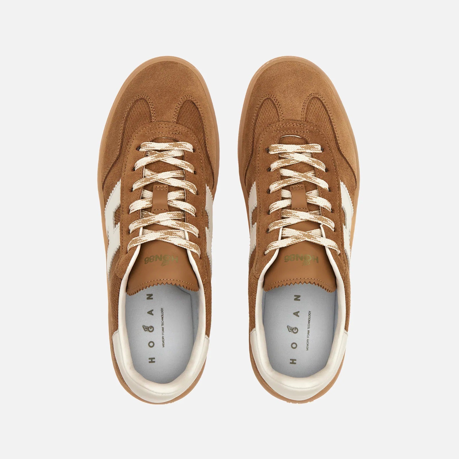 Light Brown Cool Allacciato H Sneakers