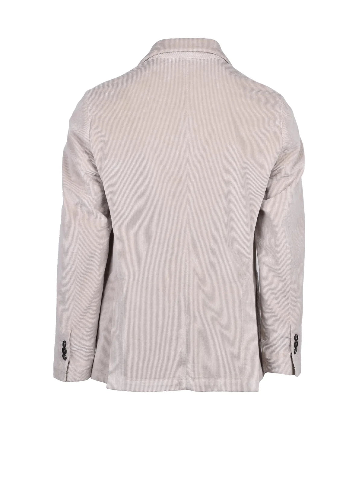 Beige Cotton Lyocell Elastane Men's Jacket