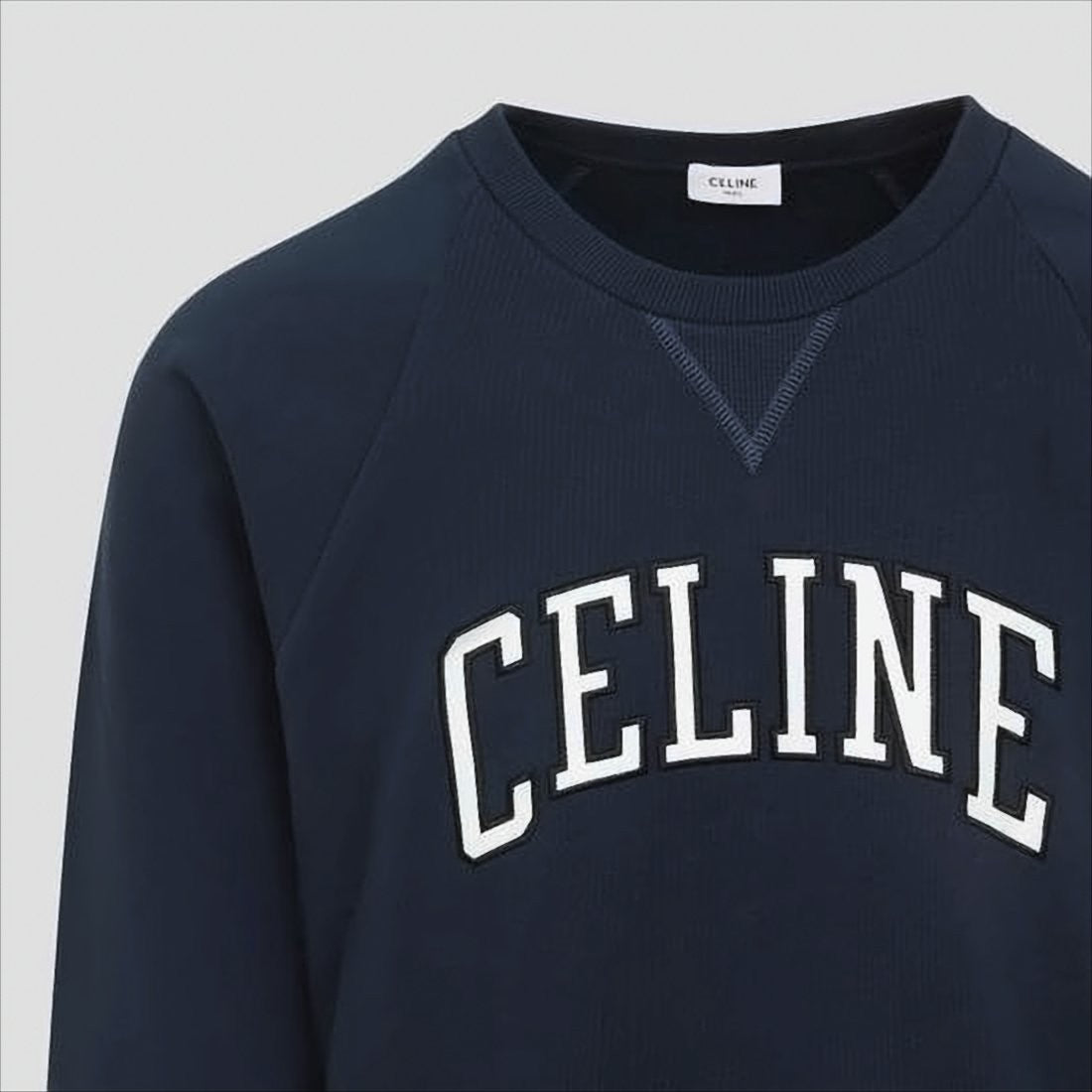 Long Sleeve Crewneck Sweatshirt with Bold Logo Detail
