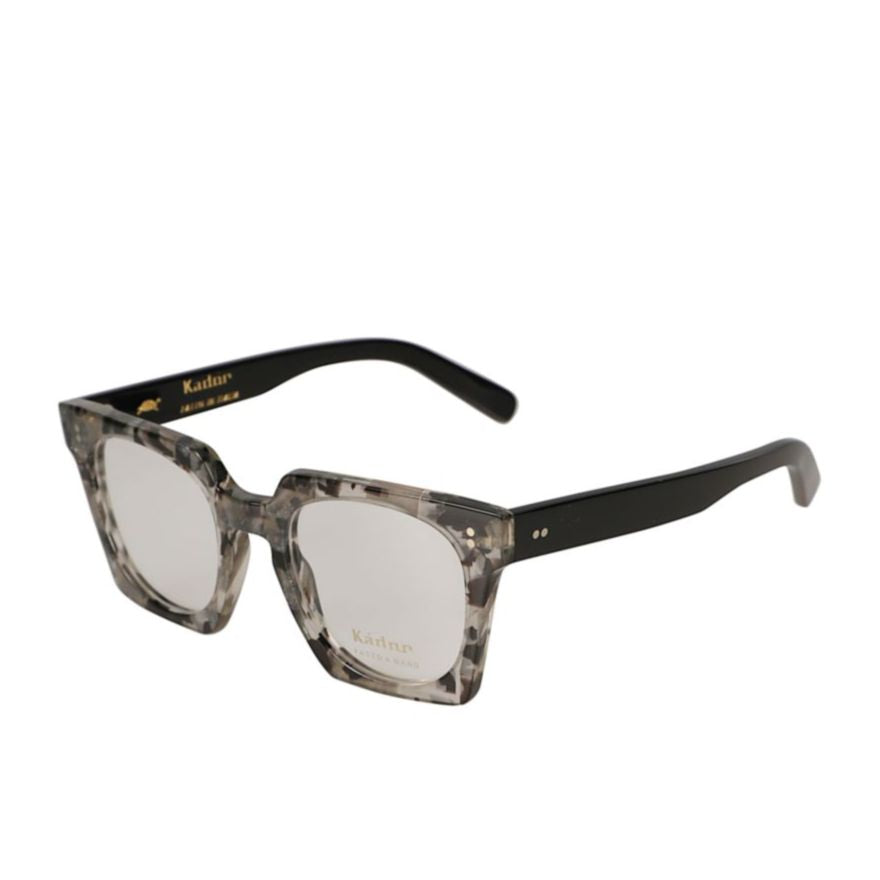 Maya Bold Square Frame Eyeglasses with Marbled Design