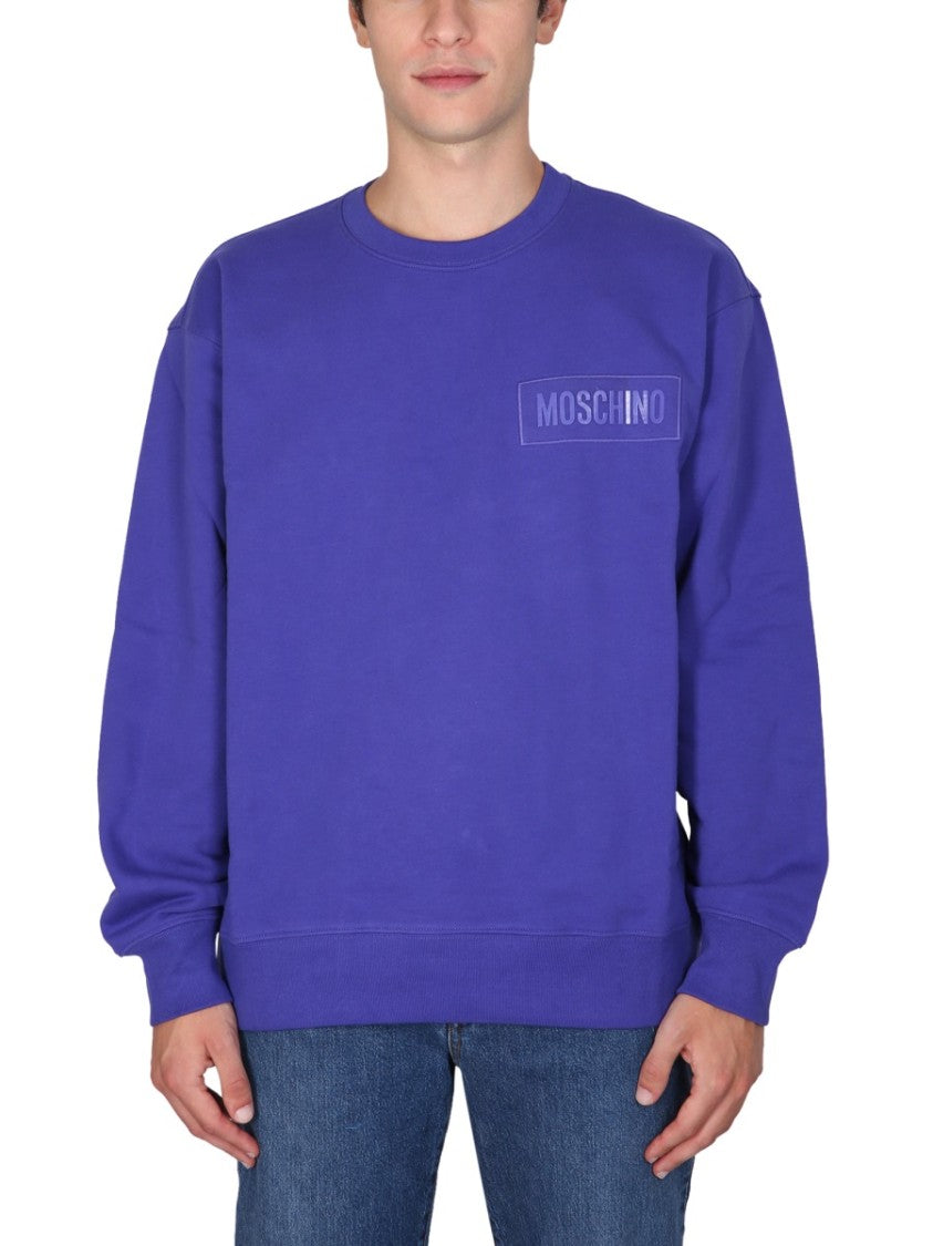 Relaxed Fit Purple Sweatshirt