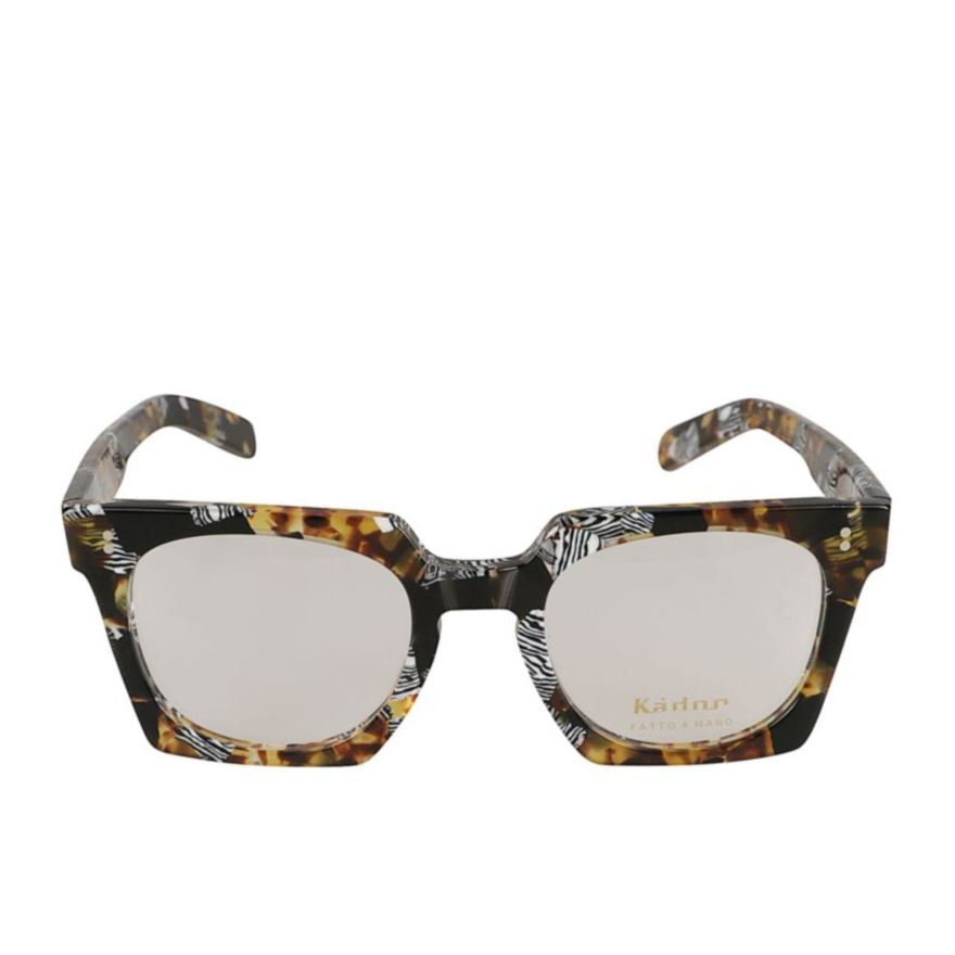 Maya Square Frame Sunglasses with Tortoiseshell and Zebra Patterns