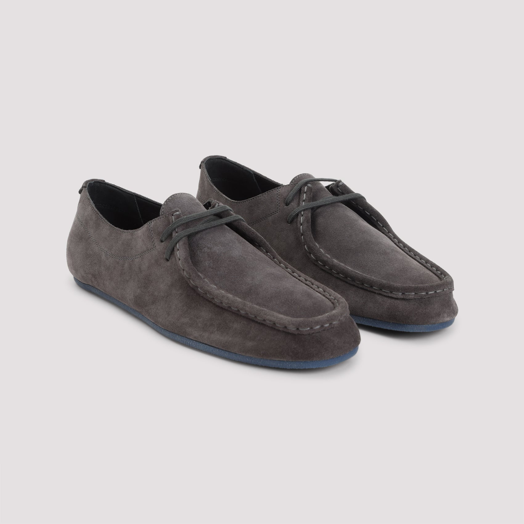 Magnet Grey Suede Lace-Up Shoes
