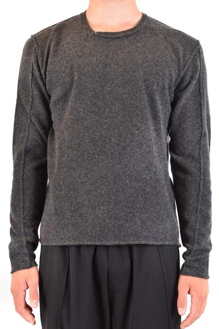 Sophisticated Knit Sweater With Textured Fabric