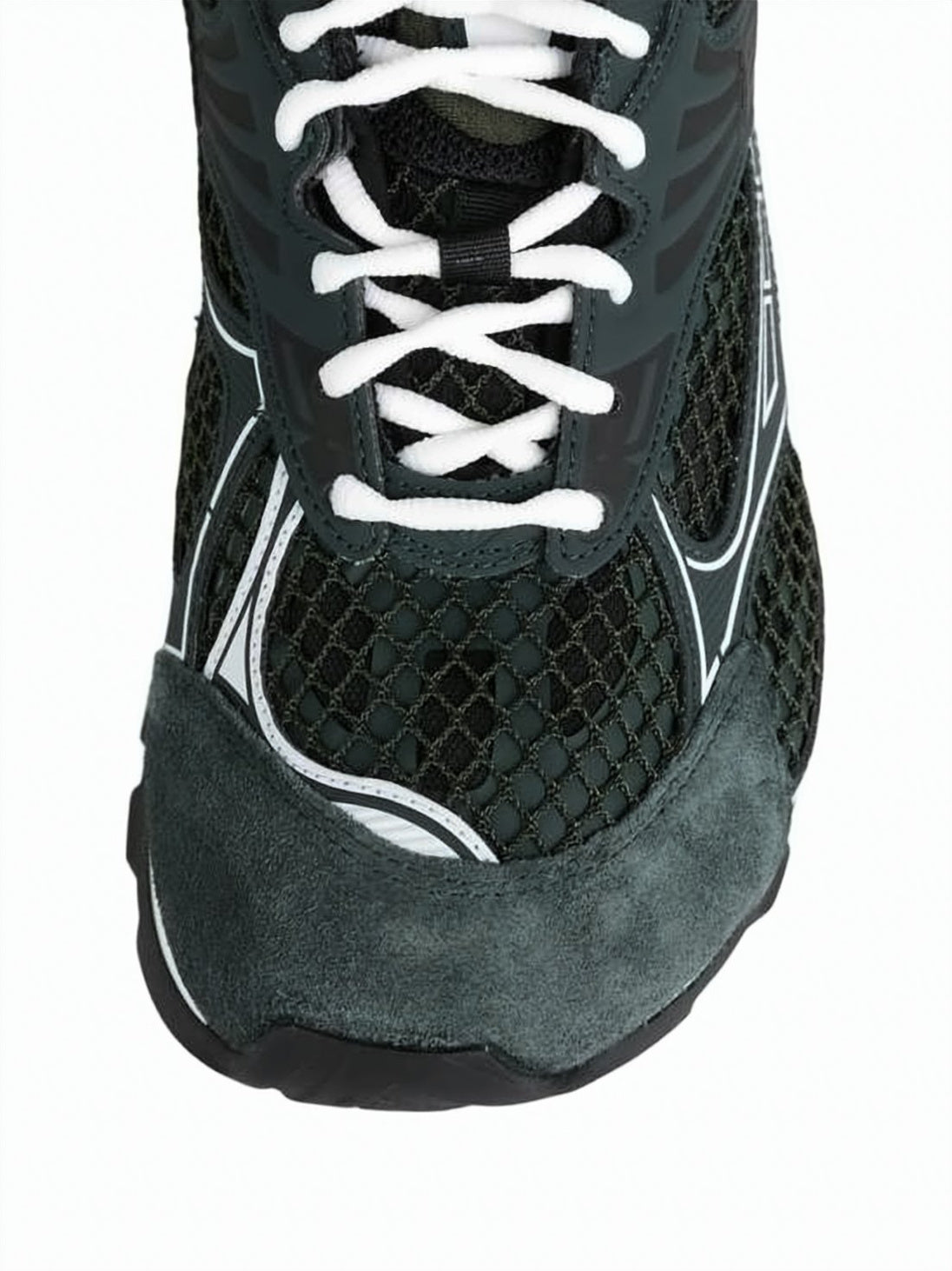 Low Profile Sneakers with Suede Overlays