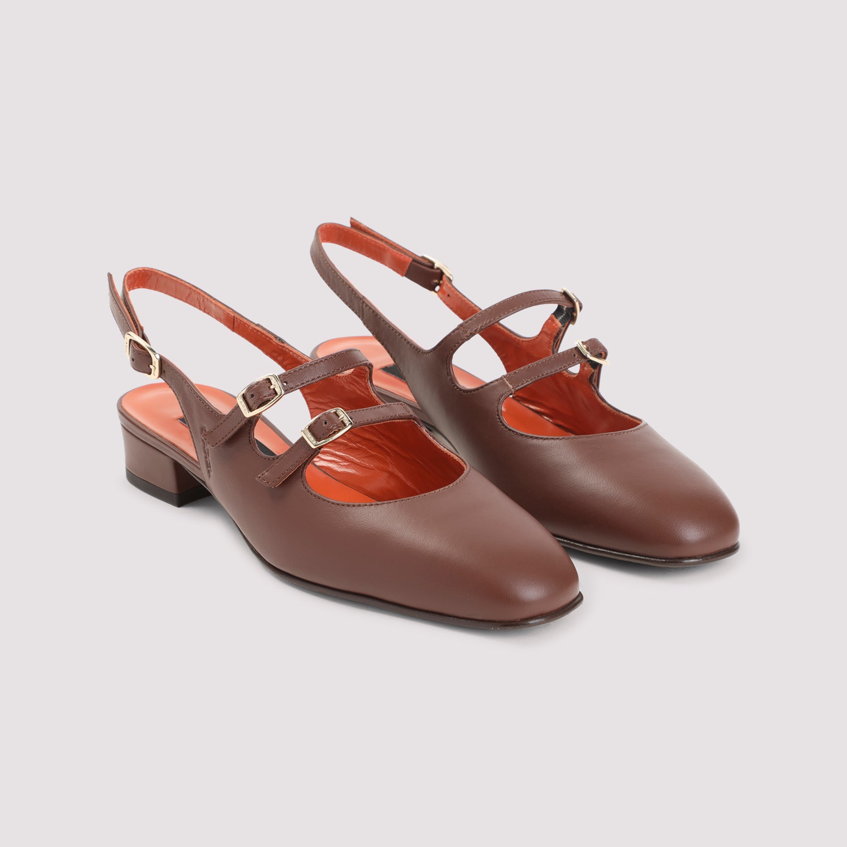 PECHE26 3cm Heel Calf Leather Pumps