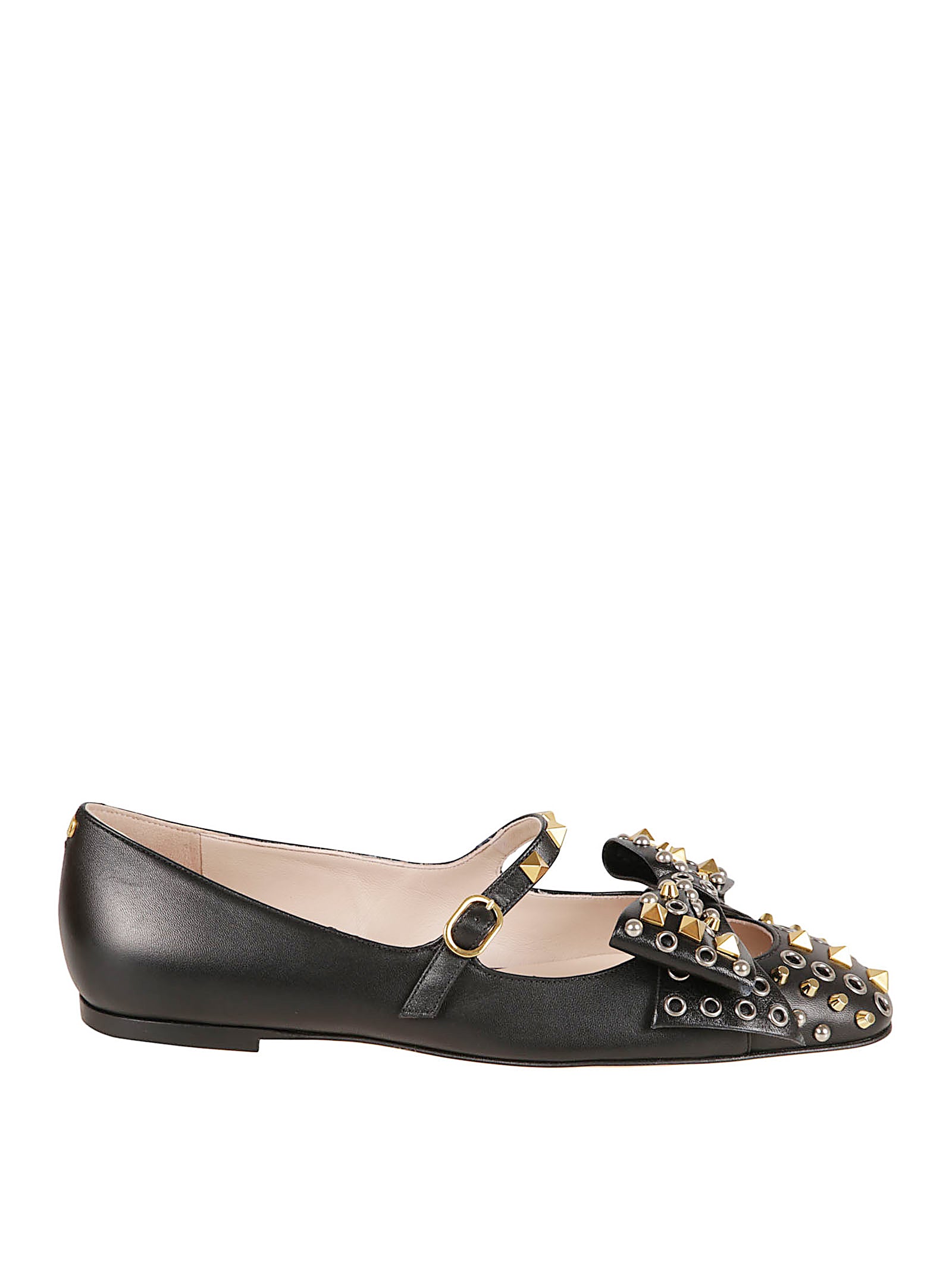 Ballerina Flats With Bow Detail