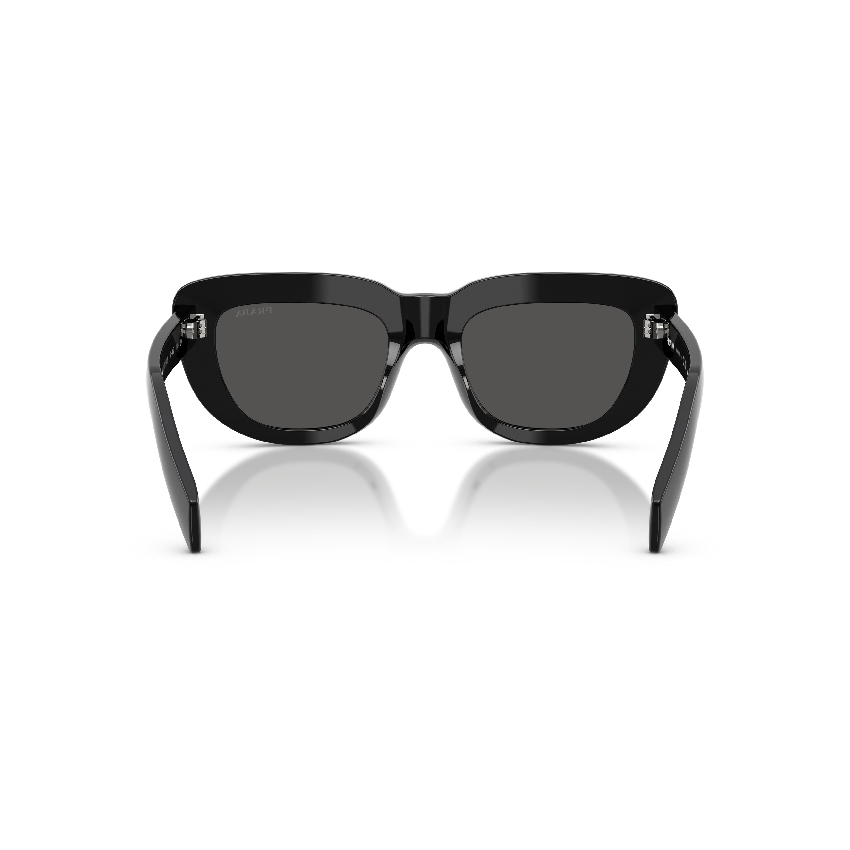0pr D07s Rectangular Black Acetate Sunglasses