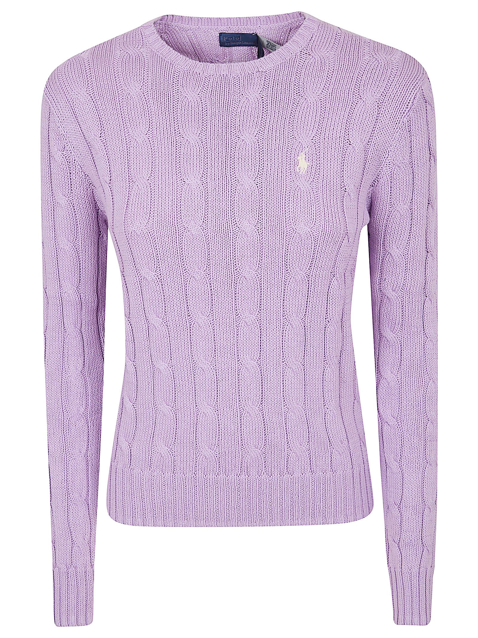 Cable Knit Sweater with Classic Crew Neckline
