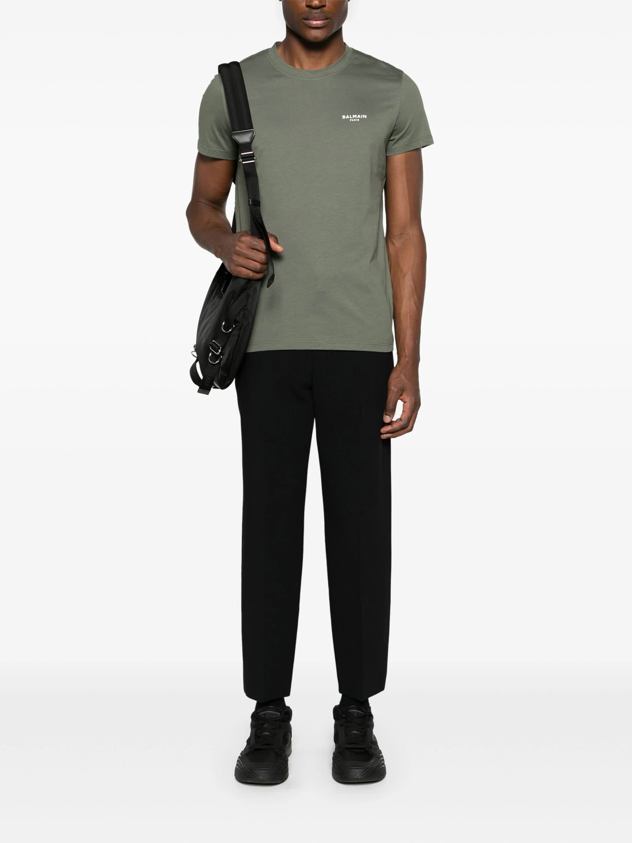 Black Double Crepe Tailored Wool Trousers