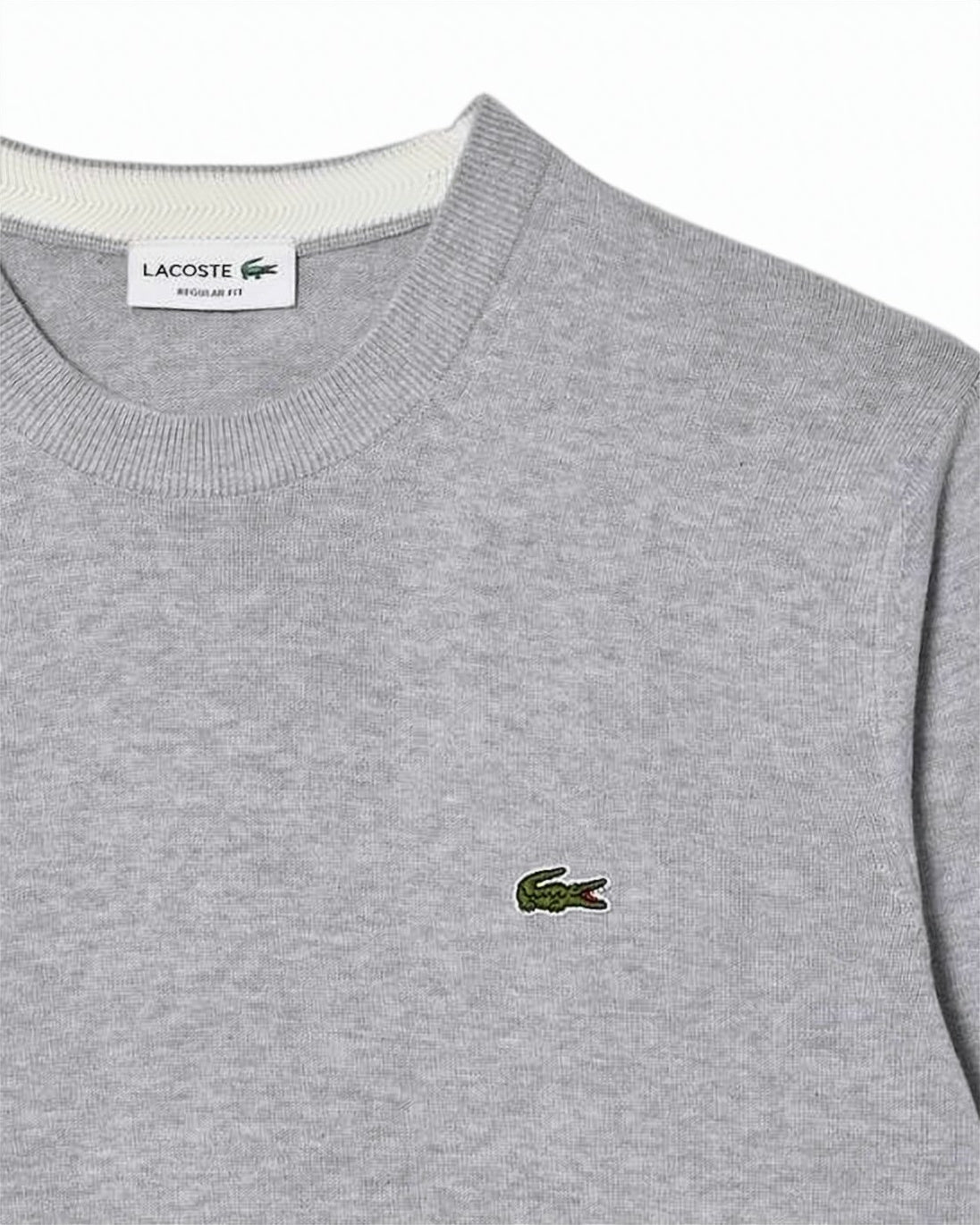 Classic Crew Neck Sweater with Ribbed Cuffs