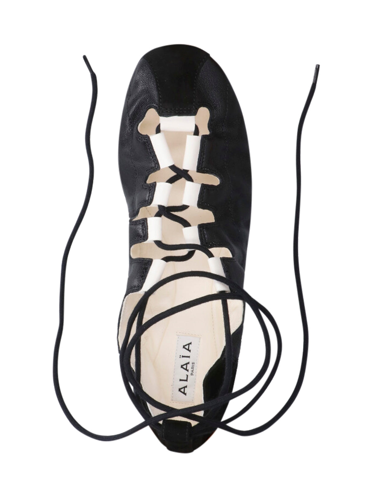 Black Pointed Toe Cut-Out Ankle Flats