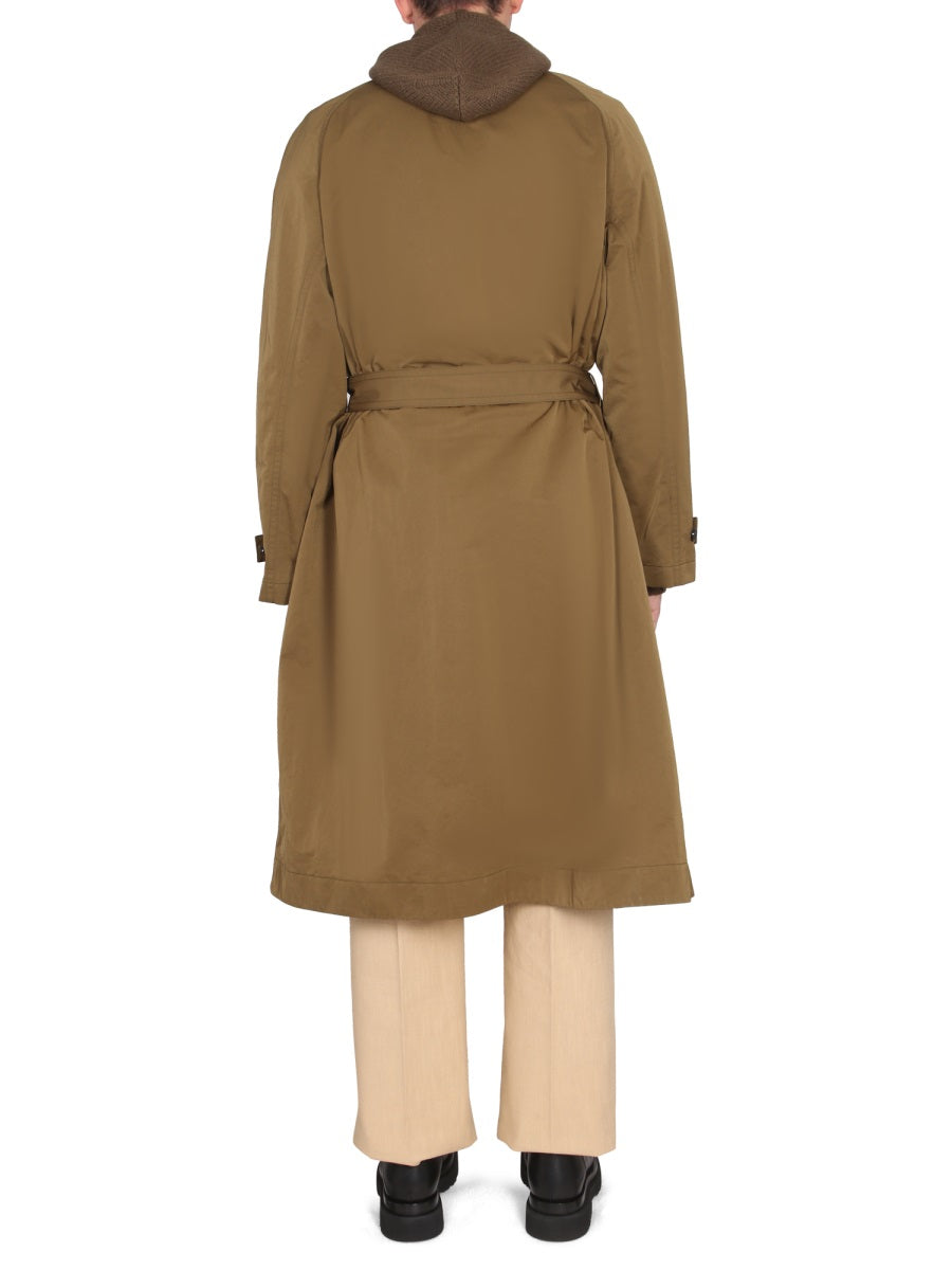 Nylon Folding Trench Coat