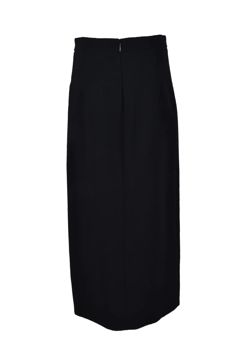 Long Black Pencil Skirt