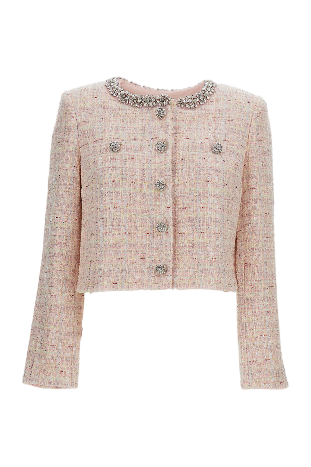 Pink Sequin Boucle Jacket