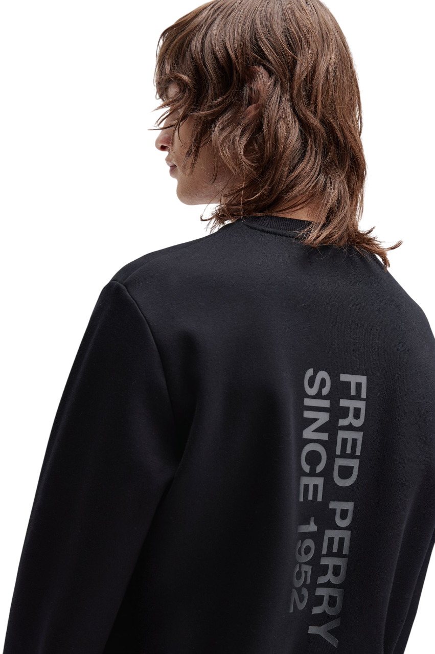 Regular Fit Sweatshirt With Bold Logo Print