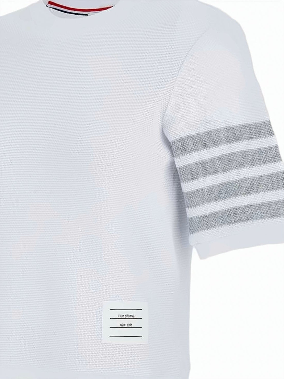 Textured Cotton Piqué Top