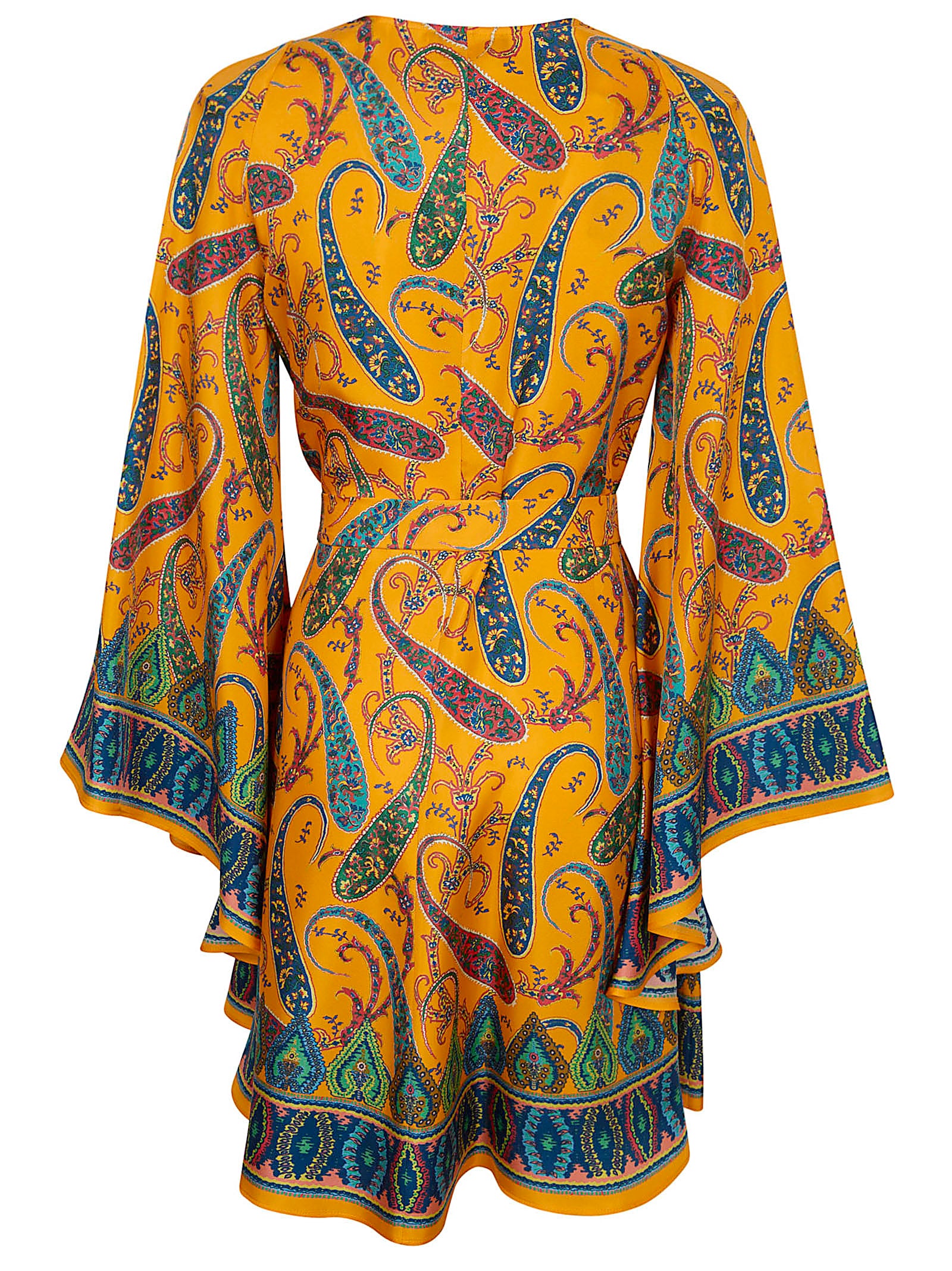 Multicolour Silk Elegant Fit Dress