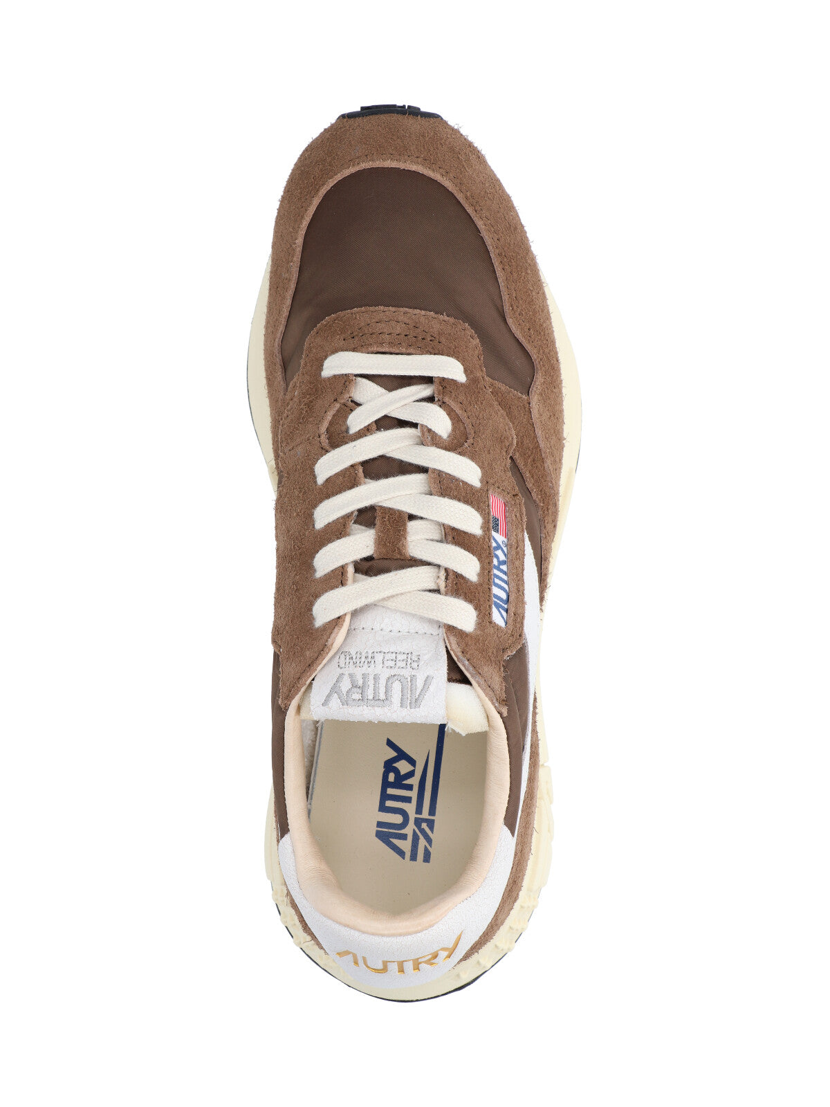 Brown Leather Sneakers With Timeless Design