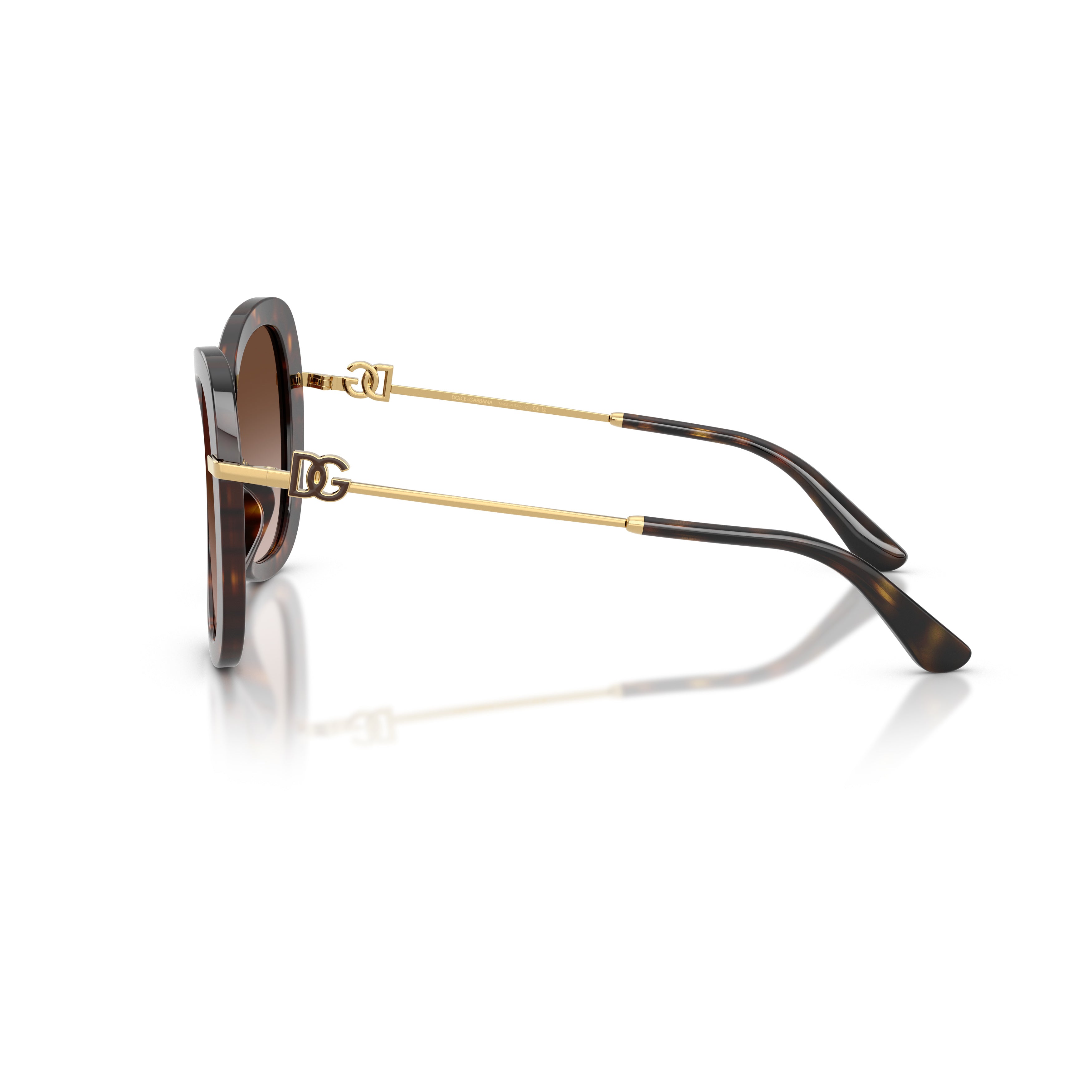0dg4535 Oversized Square Sunglasses with Tortoiseshell Acetate Frame