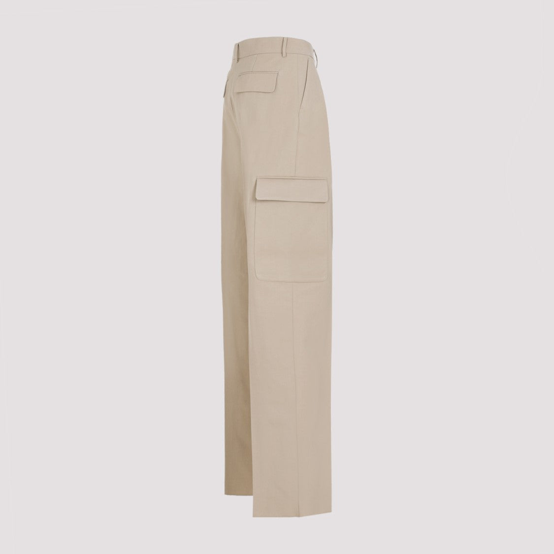 Jacopo Cargo Beige Viscose Pants