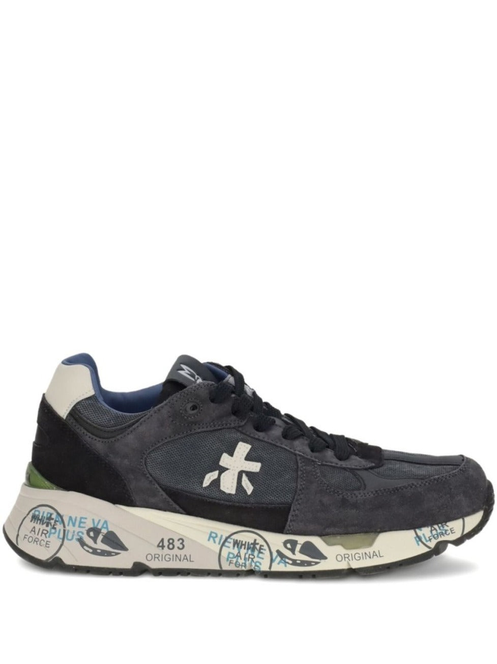 Contemporary Black Sneakers With Suede