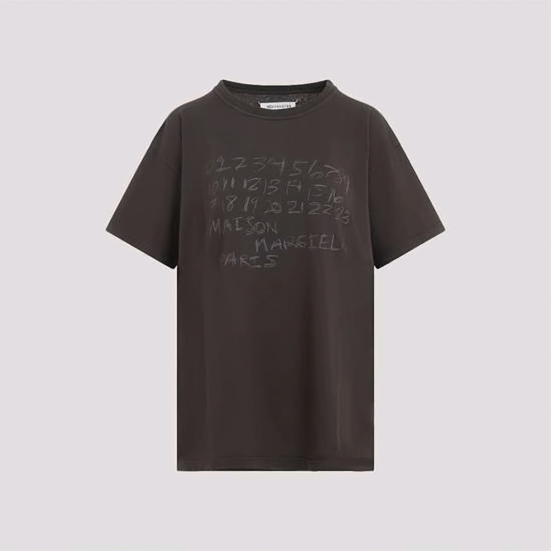 Relaxed Fit Cotton T-Shirt With Handwritten Design