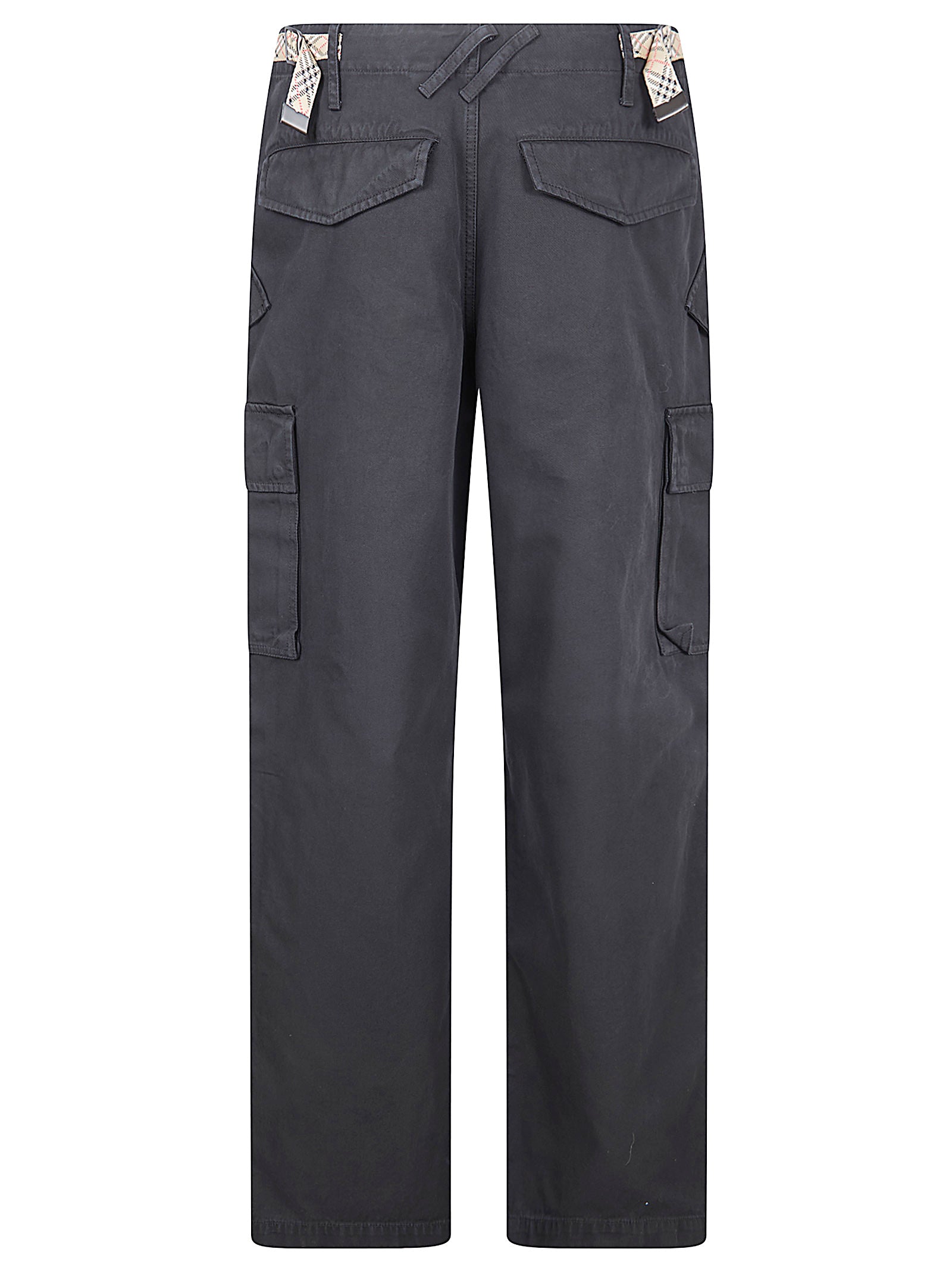 Cargo Trousers in Washed Cotton Twill