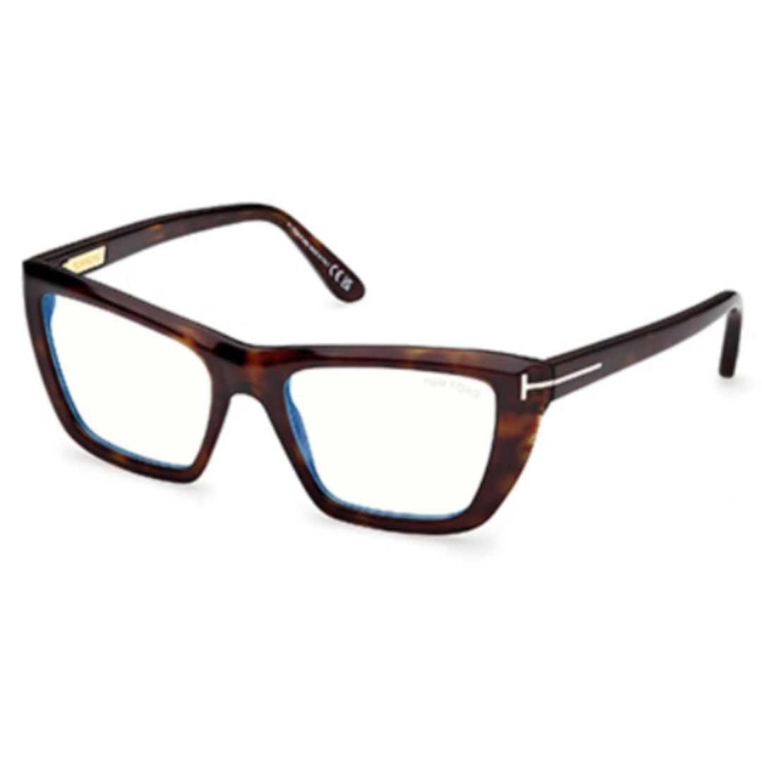 Ft6047-B Oversized Square Tortoiseshell Acetate Eyeglasses