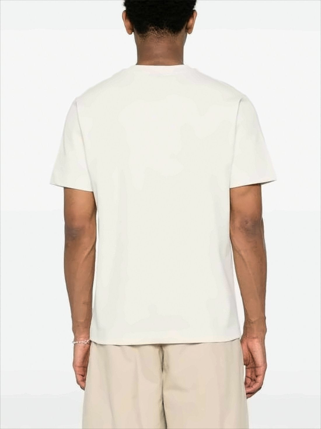 Luźny T-Shirt Jacquemus z Okrągłym Dekoltem i Prostokątną Naszywką