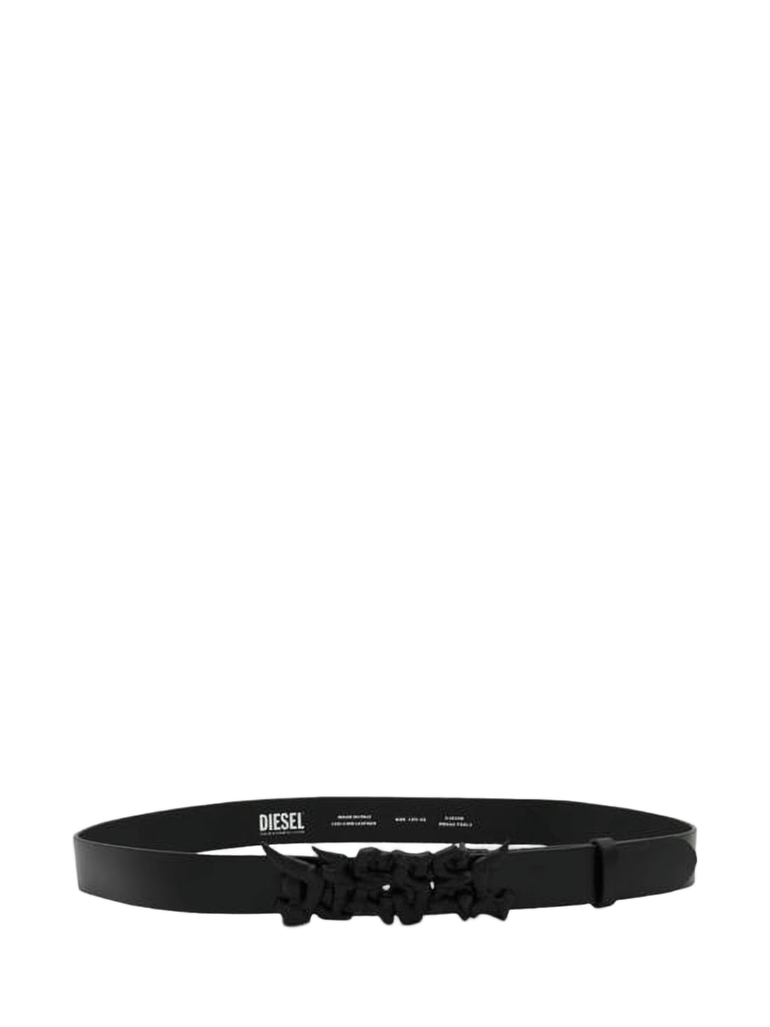 Slim Black Cowhide Leather Belt