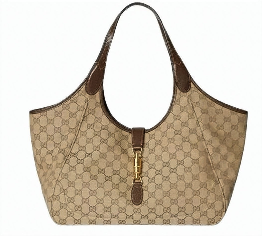 Medium GG Canvas Tote Bag with Signature Monogram Pattern