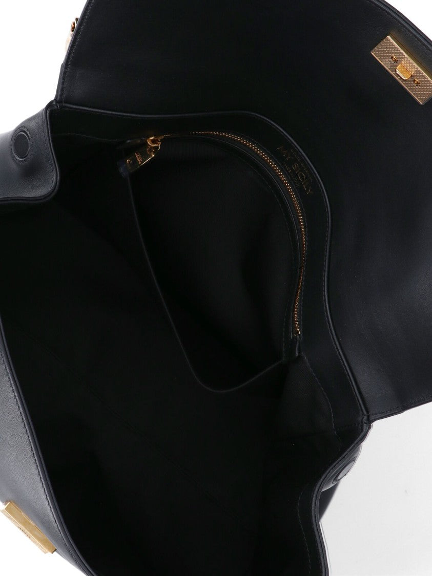 'My Sicily' Large Handbag – Black