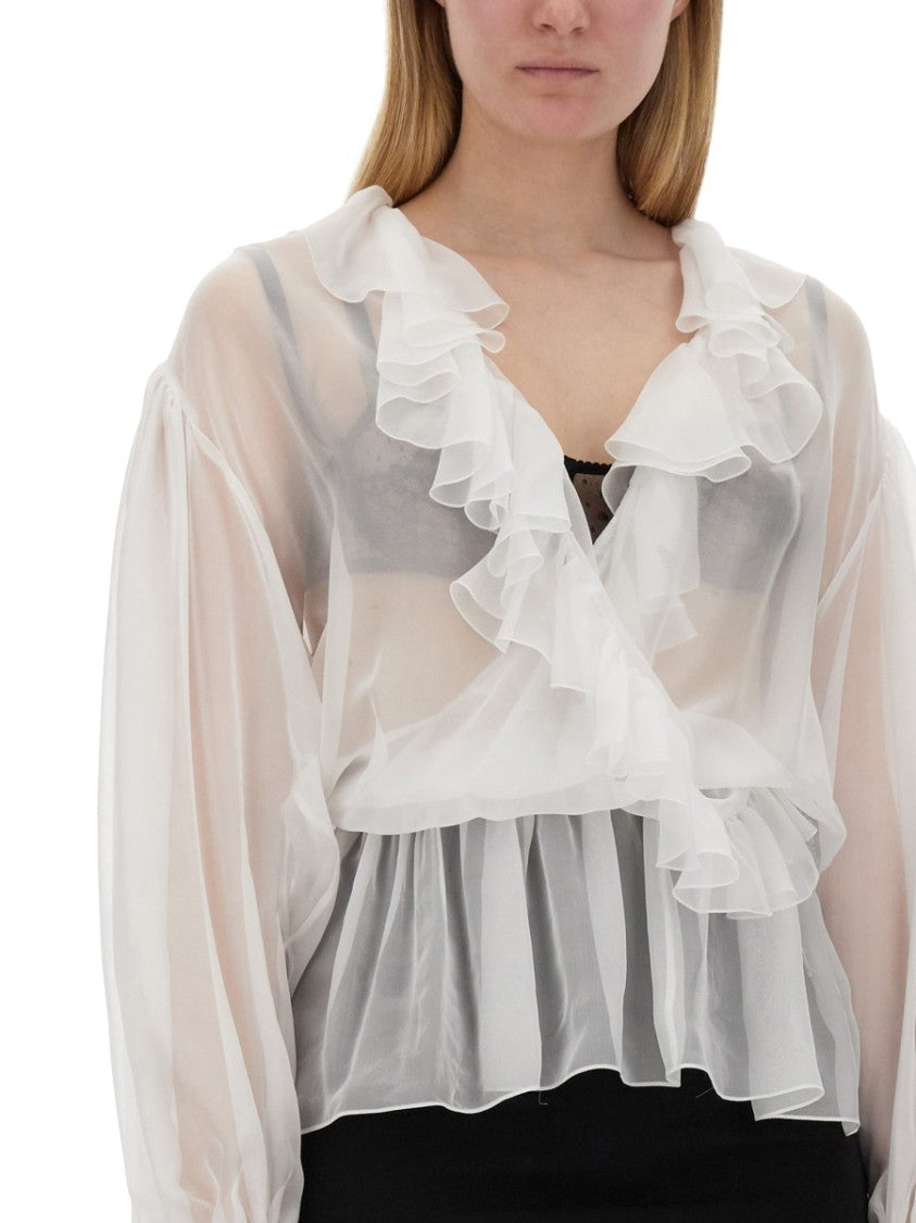 Chiffon Blouse With Ruffles