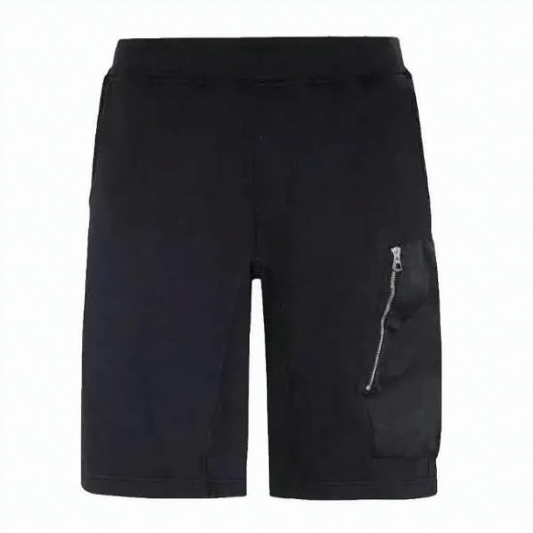 Black Shorts with Zippered Pocket