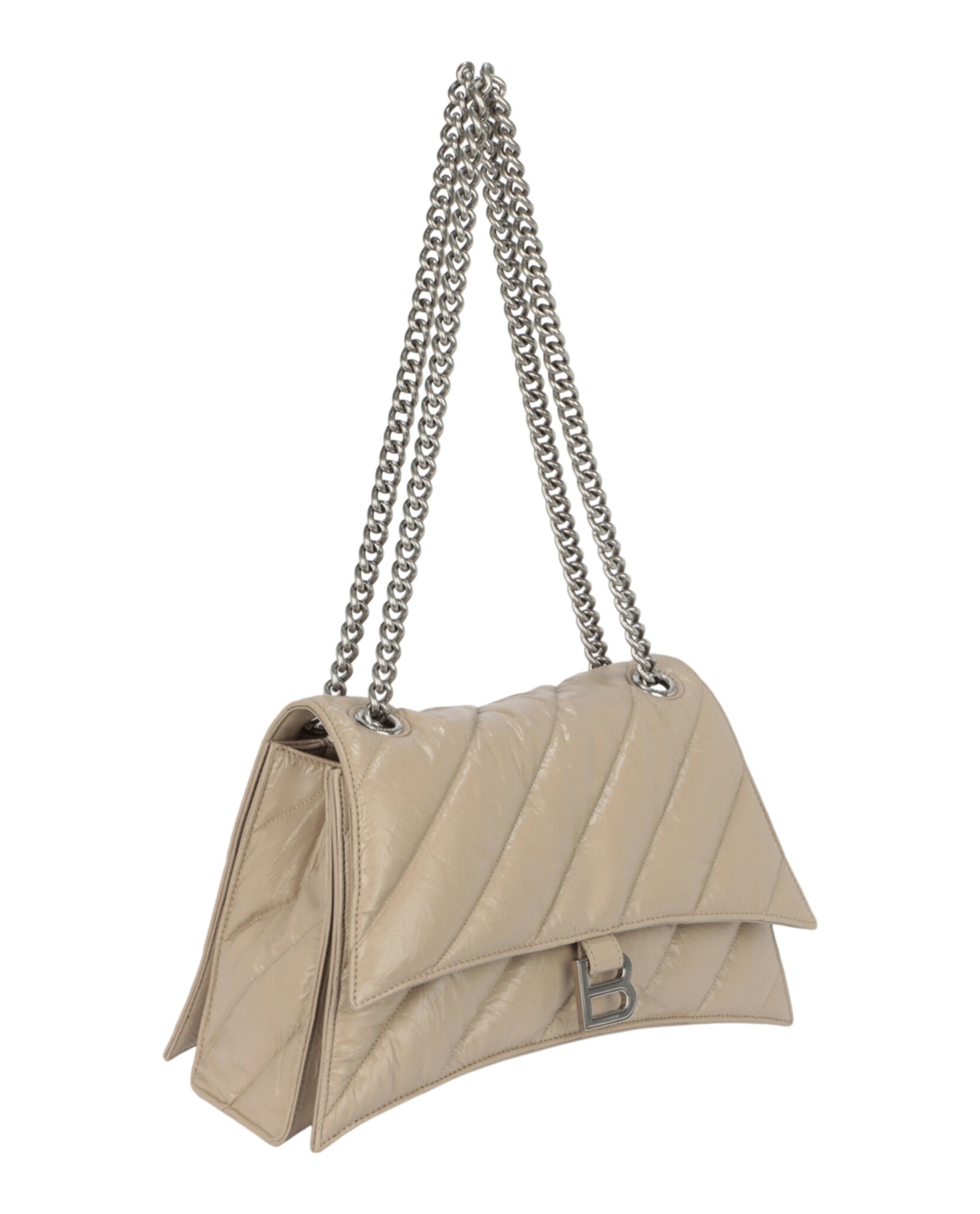 Crush Quilted Chain Shoulder Bag