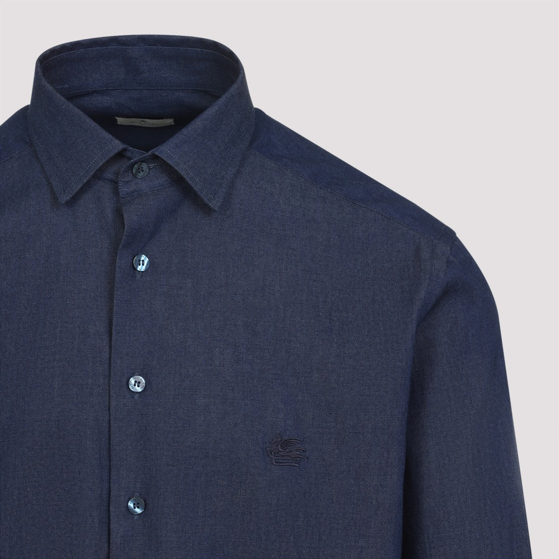 Tailored Blue Cotton Shirt