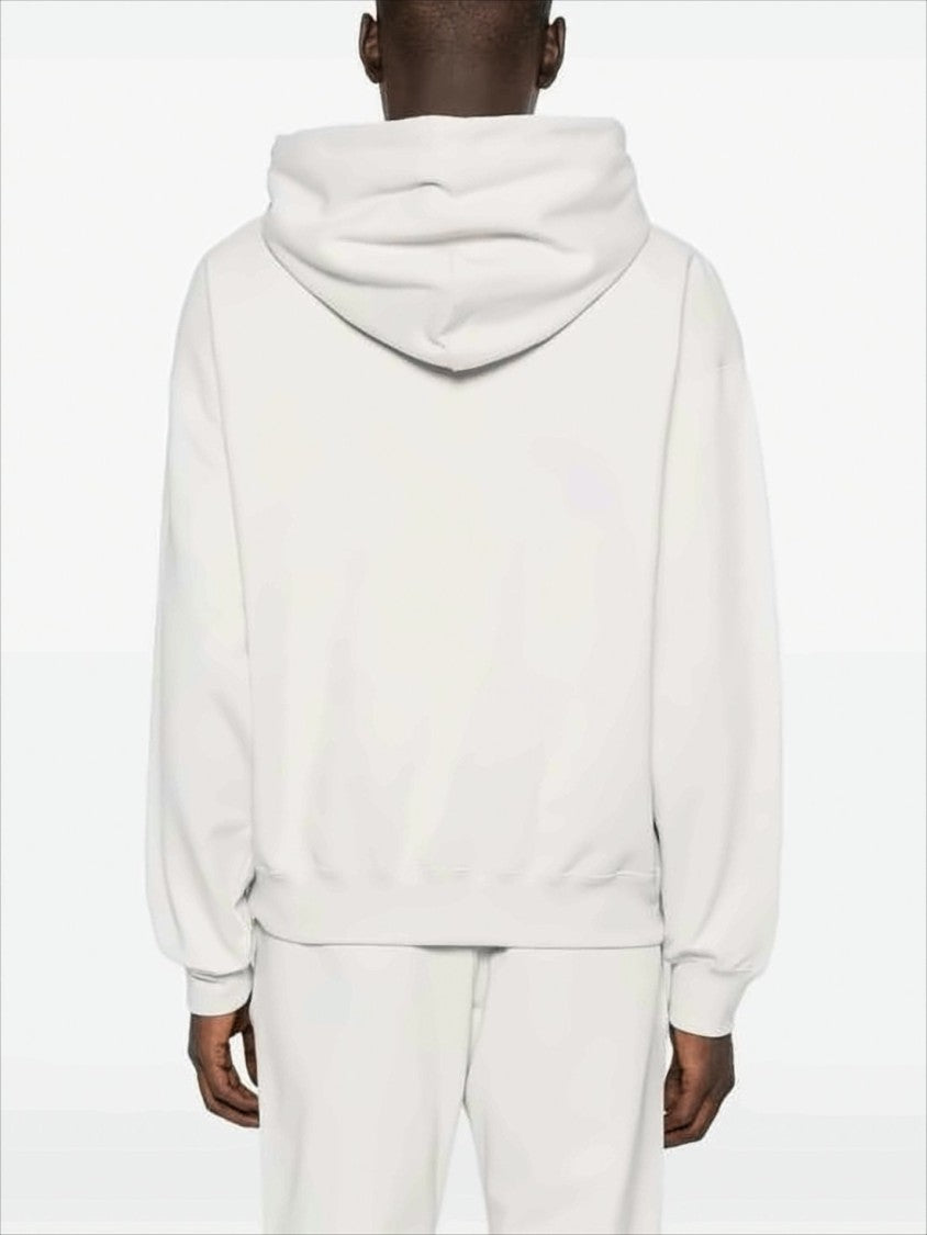 Relaxed Fit White Hoodie with Minimalist Design