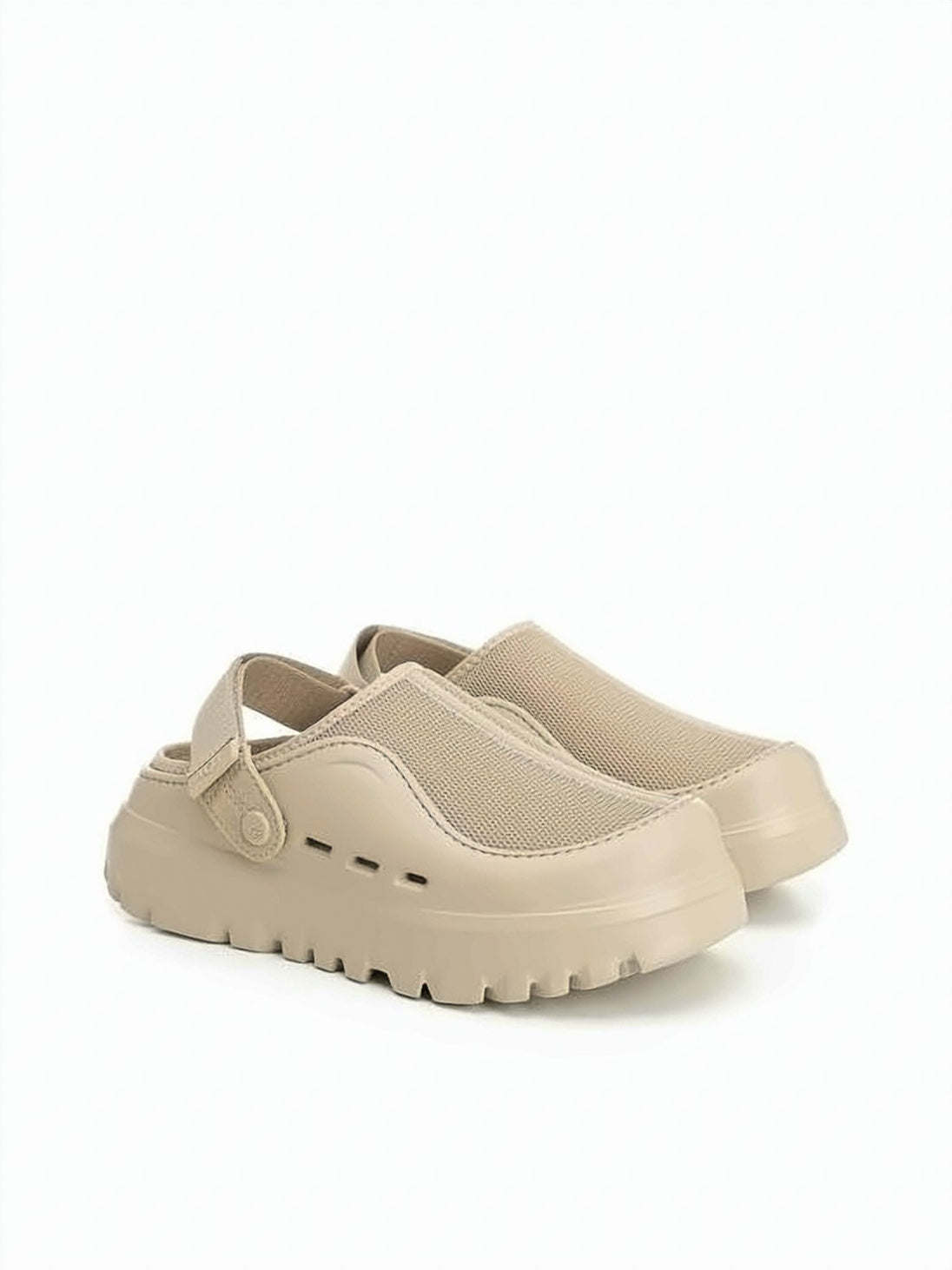 Rugged Slip-On Sandals with Breathable Mesh Upper