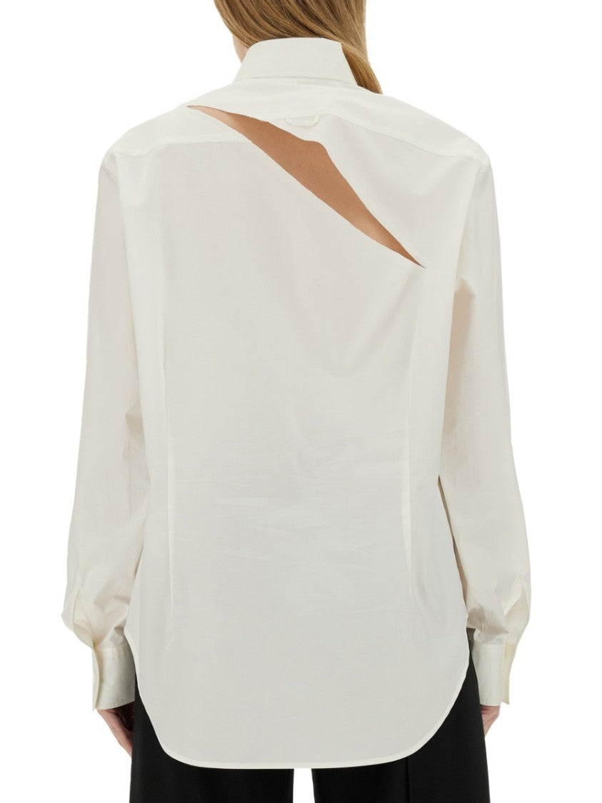 White Cotton Oversize Fit Shirt