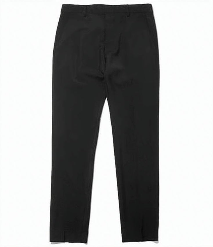 Tailored Straight Pants with Smooth Polyester Lining