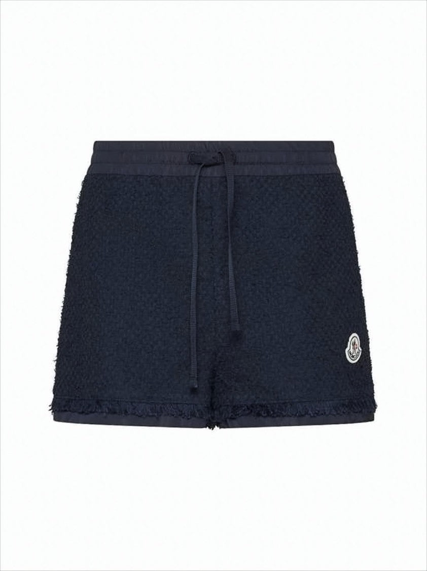 Textured Activewear Shorts with Drawstring Waist