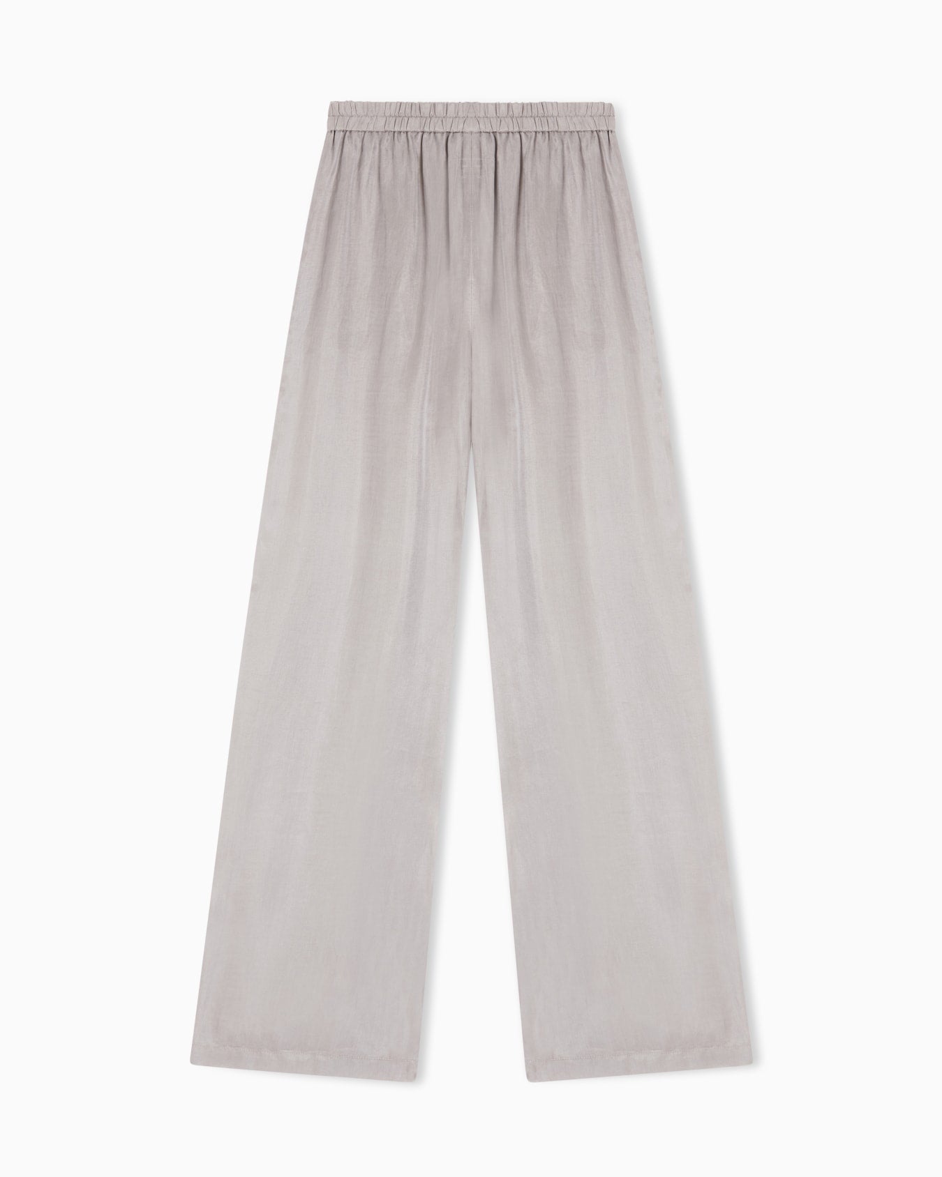 Washed Fluid Lyocell Elastic Trousers
